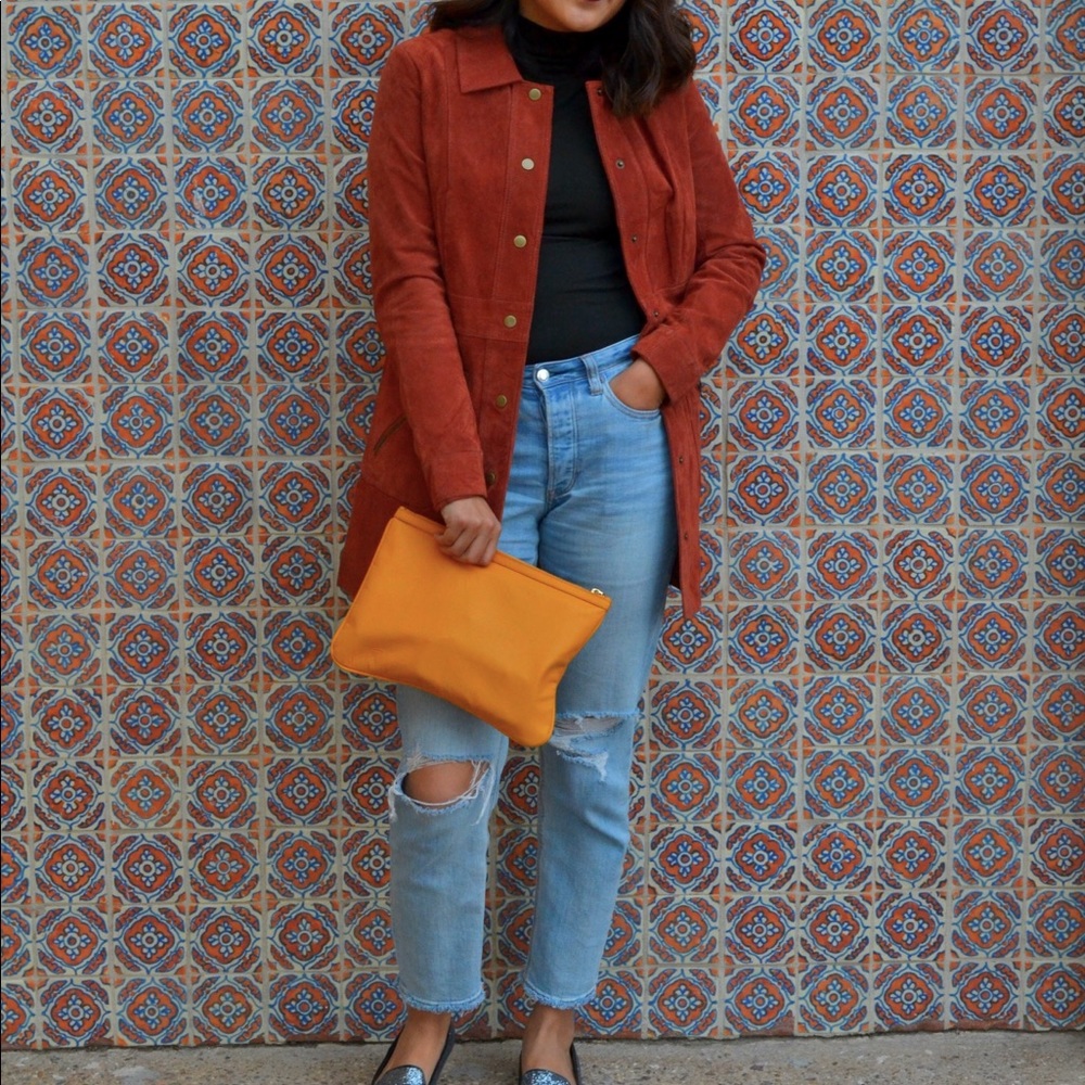 Cool burnt orange coat